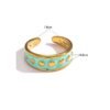 Anillo artístico brillante colores