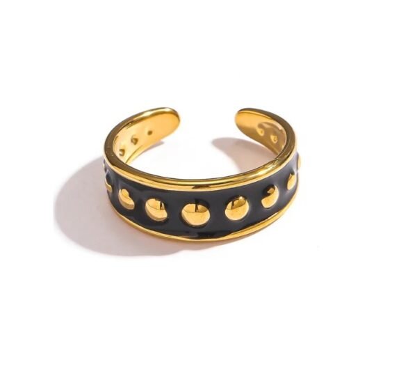 Anillo artístico brillante colores
