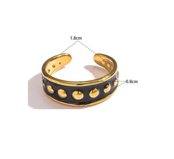 Anillo artístico brillante colores