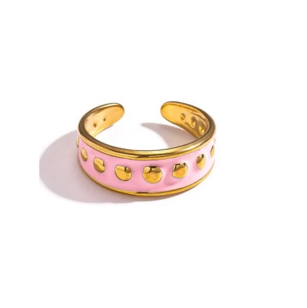 Anillo artístico brillante colores