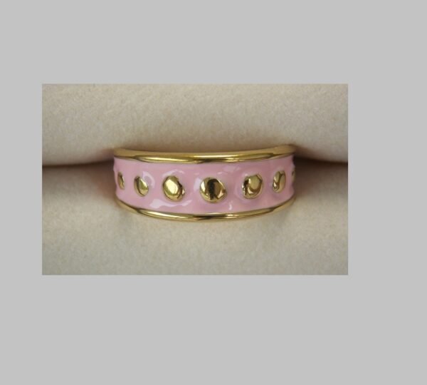 Anillo artístico brillante colores