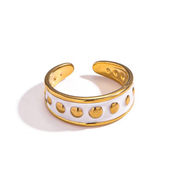 Anillo artístico brillante colores