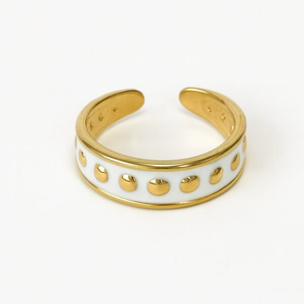Anillo artístico brillante colores