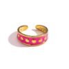 Anillo artístico brillante colores