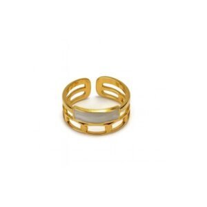 Anillo elegante cuadrado