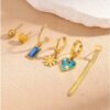 Aretes románticos brillantes