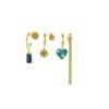 Aretes románticos brillantes