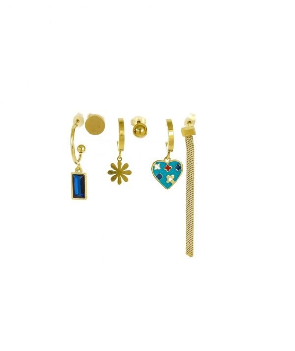 Aretes románticos brillantes