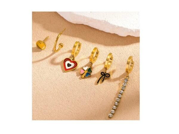 Aretes románticos modernos