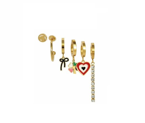 Aretes románticos modernos