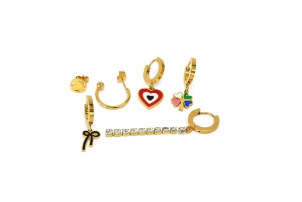 Aretes románticos modernos
