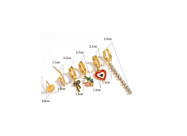 Aretes románticos modernos