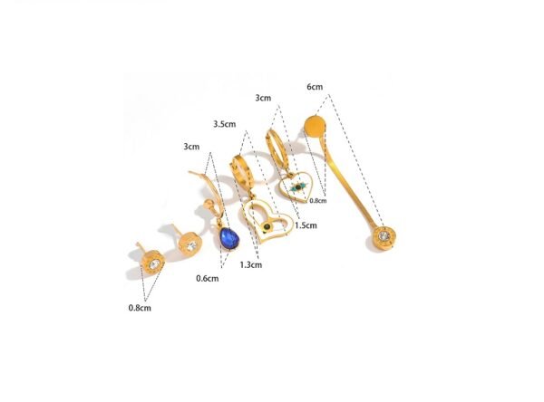 Aretes románticos elegantes