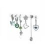 Aretes románticos plata