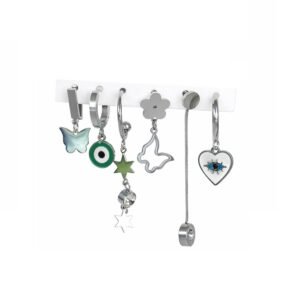 Aretes románticos plata