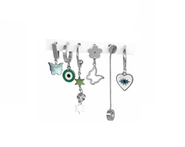 Aretes románticos plata