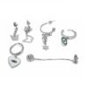 Aretes románticos plata