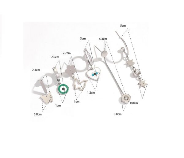 Aretes románticos plata