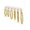 Aretes redondos curvos oro