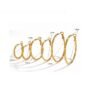 Aretes redondos curvos oro