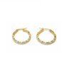 Aretes diamante curvos