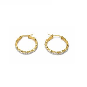 Aretes diamante curvos
