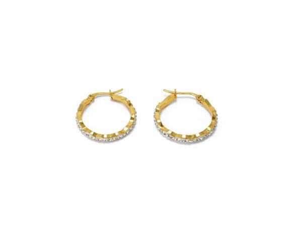 Aretes diamante curvos