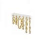 Aretes diamante curvos