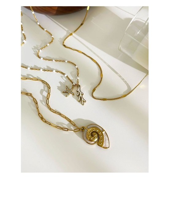 Cadena con dije de concha