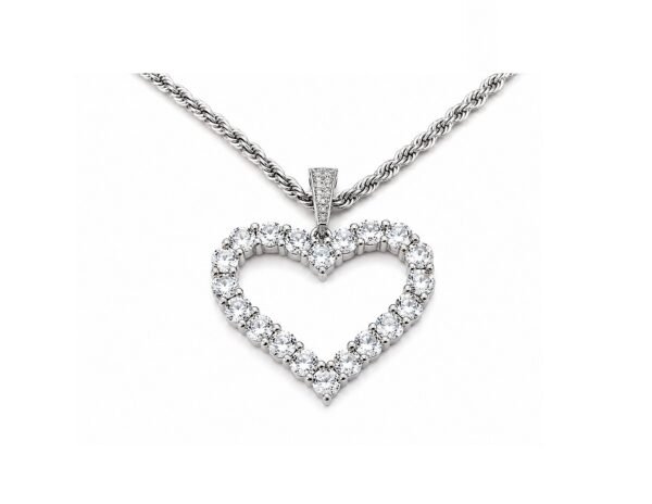 Cadena moderna dije corazón