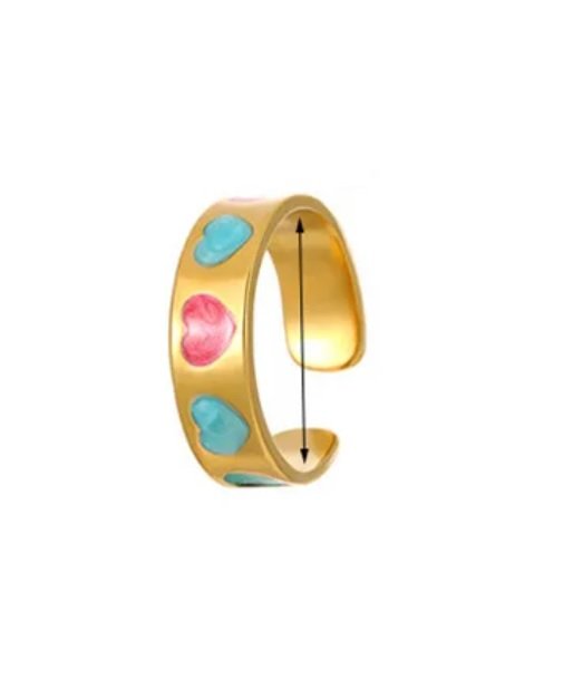 Anillo corazones