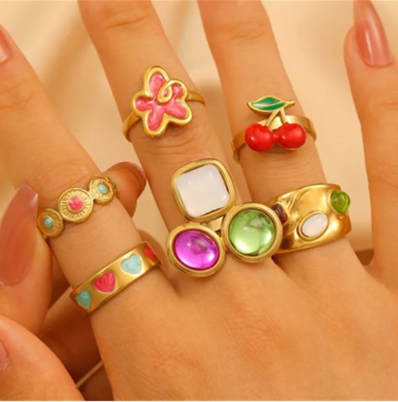 Anillo corazones