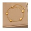 Pulsera eslabones y corazones