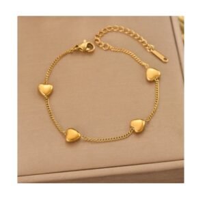 PAO-07-01 Pulsera eslabones y corazones