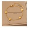 Pulsera eslabones y corazones