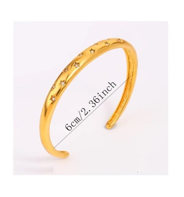 Brazalete incrustaciones estrella