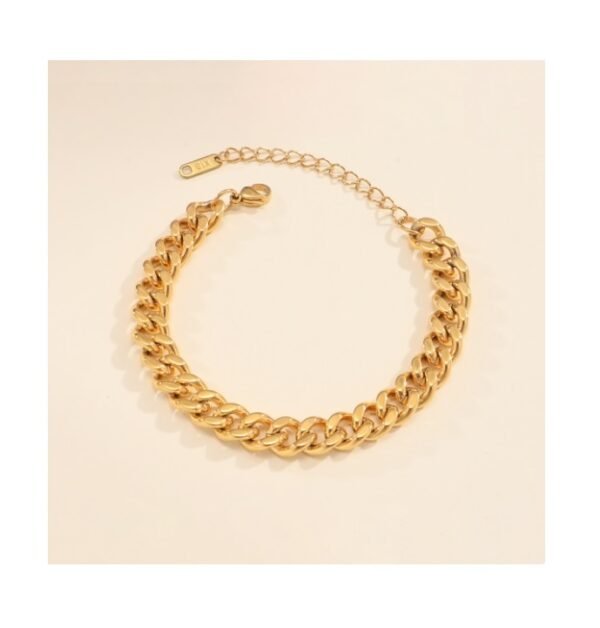 Pulsera cubana ancha