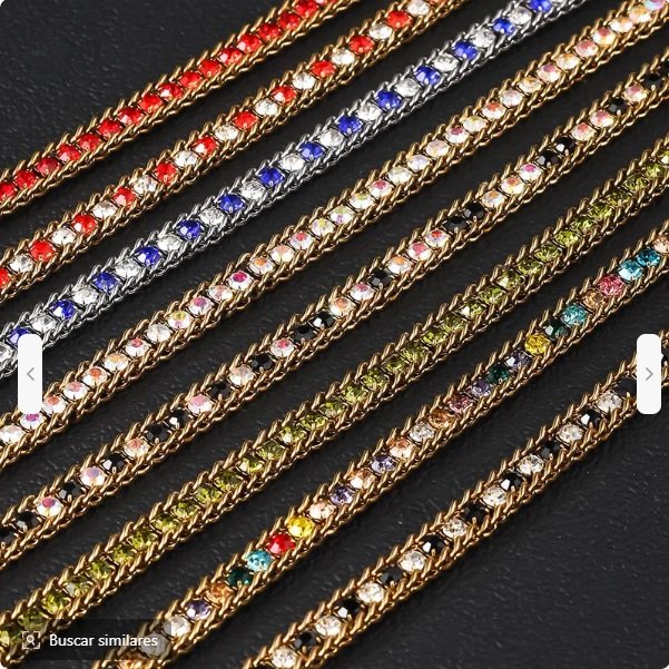 Pulsera incrustación en zircón